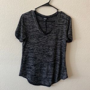 Grey and black v neck